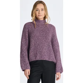 Dámský svetr SVETR GANT MULTICOLOR TEXTURE STAND COLLAR PANSY PURPLE