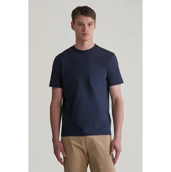 Pánské tričko TRIČKO GANT 3D LOGO SS TSHIRT EVENING BLUE