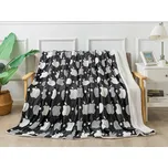 XPOSE® Mikroplyšová deka APPLELOVE s beránkem 140x200 cm, Mikroplyš s beránkem + Prodloužená možnost vrácení zboží do 50 dnů