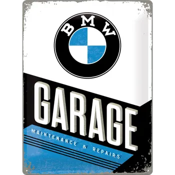 Plechová cedule Postershop Plechová cedule: BMW Garage - 30x40 cm