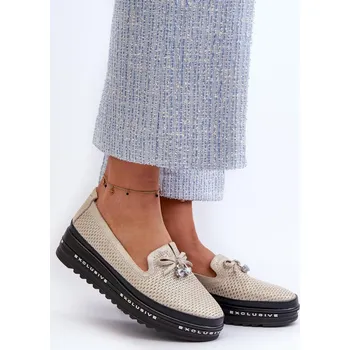 Dámské mokasíny Dámské kožené mokasíny Step in style s módní platformou, 40 i240_197163_2:40