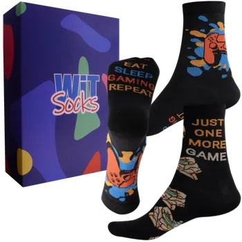 Pánské ponožky Dárkový set - Gamer - velikost 43-46 (Velikost 43-46)
