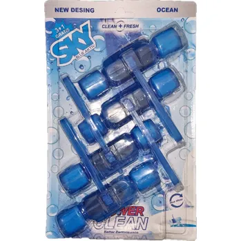 WC čistič GF SKY blue aktiv Wc závěs barvící oceán 4X55G