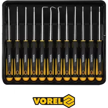 Šroubovák Sada přesných šroubováků a háčků - 12 VOREL