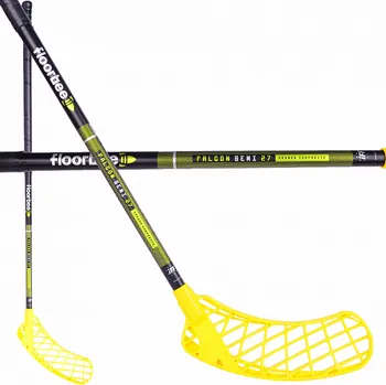 Florbalová hůl Floorbee Falcon SEMI 27 Carbon Composite vel. 100cm (=110cm) levá kulatá (levá ruka dole)