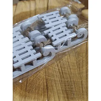 Vánoční dekorace Dekorační sáňky barva bílá 4 ks