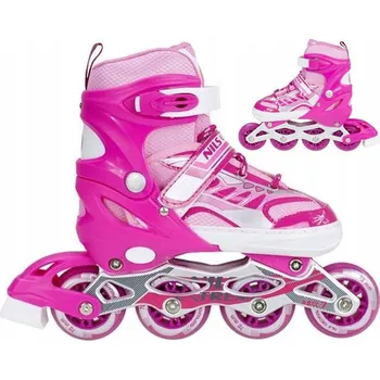 Kolečkové brusle Brusle 2v1 Nils Extreme velikost 39-42 růžové
