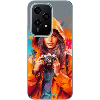Telefonní příslušenství Odolné silikonové pouzdro iSaprio - Girl with Camera - Honor 200 Lite