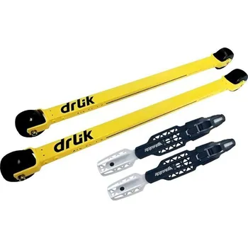 Kolečkové lyže DRLÍK Kolečkové lyže na klasiku Alu1.0+vázání Rottefella Rollerski 41/43 ČERNÁ