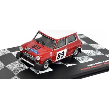 autíčko DeAgostini BMC Mini Cooper S #89 Hopkirk / Crellin Acropolis Rally 1967 1:43 - Rallye automobily polský časopis s modelem #38 BMC Mini Cooper S No. 89- kovový model auta