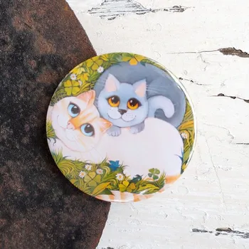 Dekorativní magnet Zuzana Honsová Dvě kočky magnet 56 mm