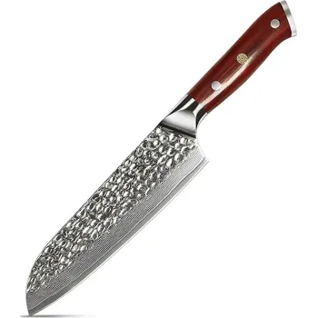 Kuchyňský nůž The Knife Brothers Rosewood santoku damaškový nůž 7\"