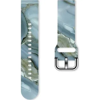 Příslušenství k chytrým hodinkám eses Silikonový mramorový řemínek - Modrý, 20 mm