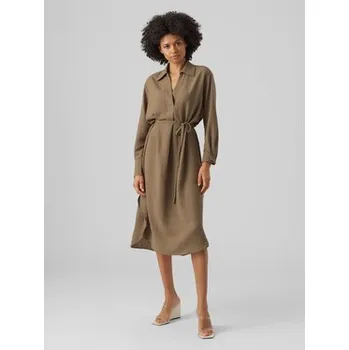 Dámské šaty Vero Moda Každodenní šaty Chris 10292485 Zelená Regular Fit XS