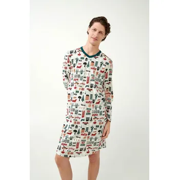 Dámská noční košile Vamp Noční košile s potiskem 21652 XL