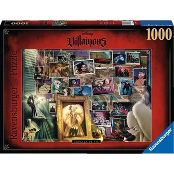 RAVENSBURGER Puzzle Disney Villainous: Cruella de Vil 1000 dílků