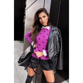 Dámské oblečení Dámský svetr ATHENA fialový