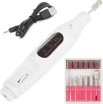 Bruska na nehty Zaparkorun Profesionální elektrická bruska na nehty bílá