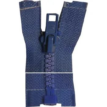 Zip Plastový zip, dělitelný - 58cm - tmavě modrý - Koh-i-noor - BALENÍ 10 ks