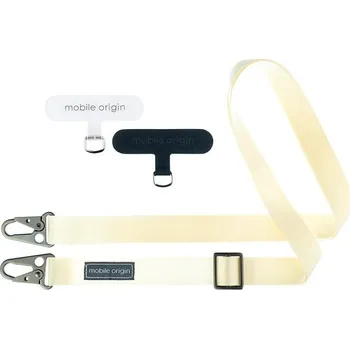 Mobile Origin Lanyard Tape 25mm White 84 - 165cm