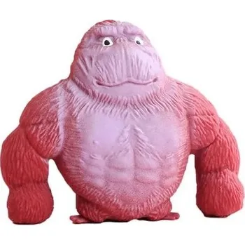 Leventi Gorila antistresová natahovací hračka 16 cm Červená