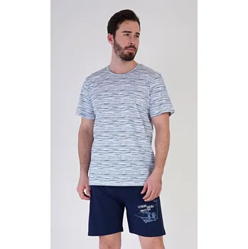 Pánské pyžamo Módní pánské letní pyžamo Gazzaz Regata, modrá L i232_9540_55455957:modrá L