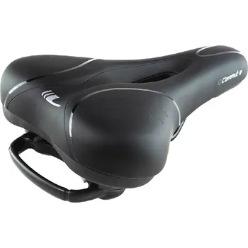 Sedlo na kolo sedlo LONGUS Comut-E VL černé, paměťová pěna s dír