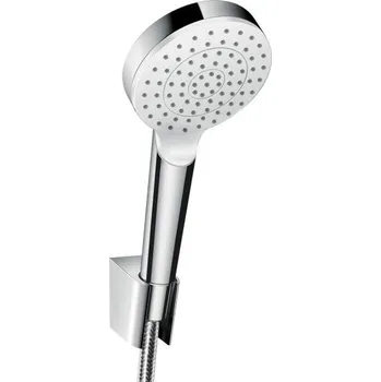 Sprchový set HANSGROHE CROMETTA 1JET sprchová souprava 3-dílná, ruční sprcha pr. 100 mm, hadice, držák, bílá/chrom