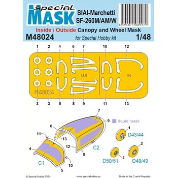 Plastikový model Special hobby 1/48 Mask SIAI Marchetti SF-260M/AM/W (SP.HOBBY)