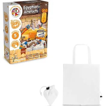 Ancient Egypt Excavation Kit V. Vzdělávací hra dodáváno se skládací dárkovou taškou 190T - Bílá