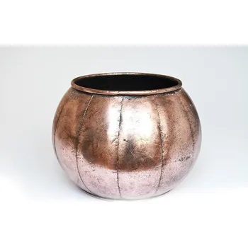 Obal na květináč Plechový obal, antic, 33 cm, otvor 22,5 cm