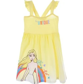 Dívčí noční košile Sun City Noční košile FROZEN ELSA na ramínka žlutá Barva: Žlutá, Velikost: 104