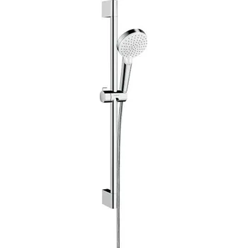 Sprchový set HANSGROHE CROMETTA VARIO 2JET sprchová souprava 3-dílná, ruční sprcha pr. 110 mm, 2 proudy, tyč, hadice, bílá/chrom