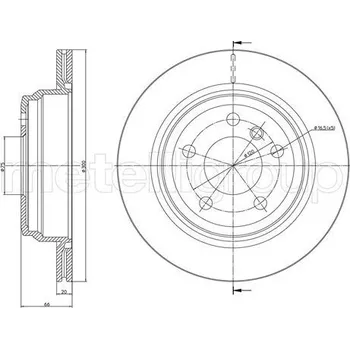 Brzdový kotouč Brzdový kotouč METELLI 23-1453C