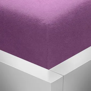Prostěradlo Stanex Froté napínací prostěradlo fialové Barva: FIALOVÉ, rozměr: 140 x 200