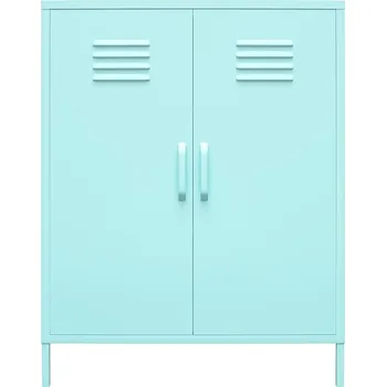 Komoda Světle modrá kovová skříňka 80x102 cm Cache - Novogratz ID_1436687