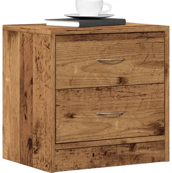 Ložnice vidaXL Noční stolek 40 x 30 x 40 cm dřevotříska [801041] Barva: Staré dřevo