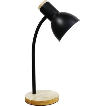 Lampička Zuma Line Zuma Line SM-W02-BL - Stolní lampa 1xE27/40W/230V černá/dub + záruka 3 roky