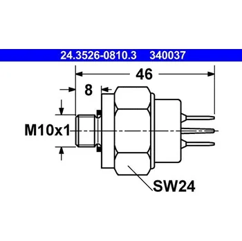 Autoelektrika Spínač brzdového světla ATE 24.3526-0810.3