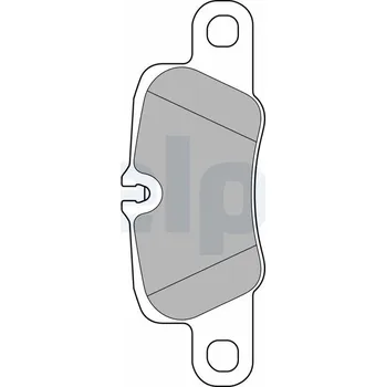 Autodíl Sada brzdových destiček, kotoučová brzda DELPHI LP2237