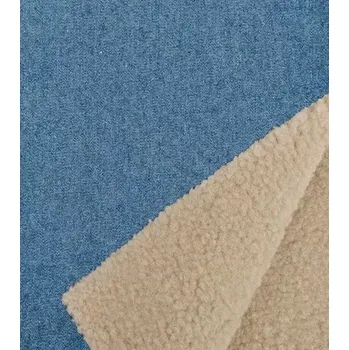 Džínovina modrá s beránkem | RTex