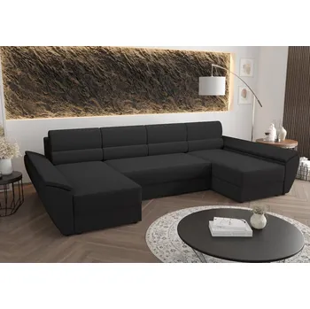 Sedací souprava Rozkládací sedací souprava do U OPHELIA - tmavě šedá