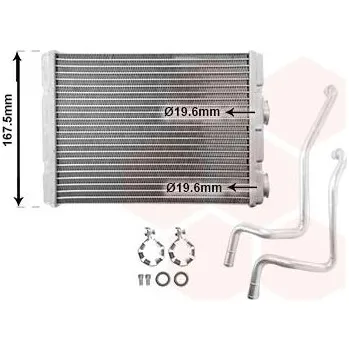 Výměník tepla Vymenik tepla, Vnitrni vytapeni VAN WEZEL 13016701