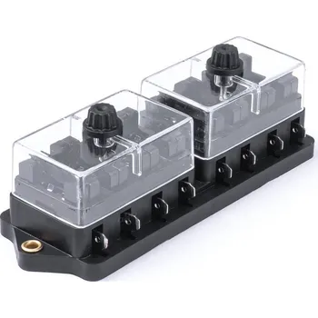 Autoelektrika Amio Keramická pojistková skříň s 8 zásuvkami na nožové pojistky |