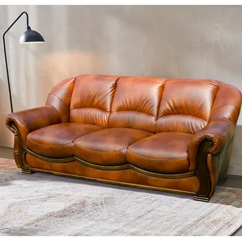 Pohovka Askont Celokožená pohovka Harward 3M brown