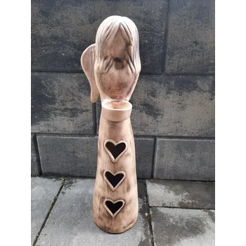 Zahradní dekorace Makra Anděl střední hnědý 49 cm