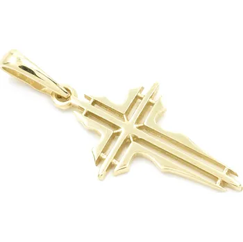 Přívěsek Zlatý přívěsek kříž Kohl - Zlato Au 585/1000