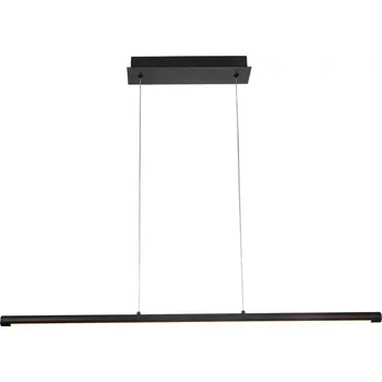 LED lustr na lanku Alamo 90 stmívatelný černá