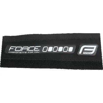 rám kola FORCE Kryt pod řetěz FORCE RUBBER neoprénový 9,5cm,černý-bílý