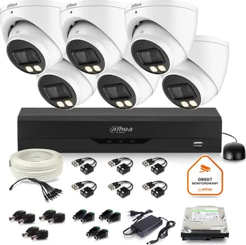 Sledovací sada Dahua 6x dome kamera HAC-HDW1500T-IL-A-0280B-S2 1TB IR 40m 51mp